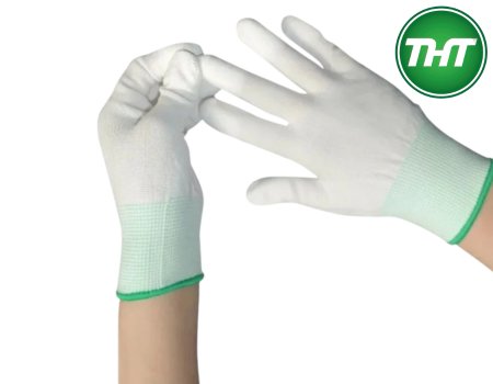 GĂNG TAY POLYESTER PHỦ PU ĐẦU NGÓN